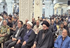 حضور فرماندار اردبیل در مراسم چهلم رهبر شهید انقلاب