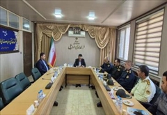 ‍ دیدار فرمانده و کارکنان انتظامی شهرستان اردبیل با فرماندار اردبیل به مناسبت هفته دولت