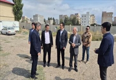 بازدید فرماندار اردبیل از عملیات اجرایی مجموعه ورزشی شهید خدنگی
