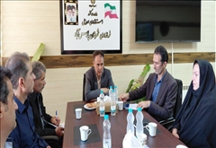 دیدار کارکنان اداره کار، تعاون و رفاه اجتماعی با فرماندار پارس‌آباد