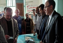 مانور انتخابات الکترونیک شورای اسلامی شهر پارس‌آباد با حضور فرماندار برگزار شد