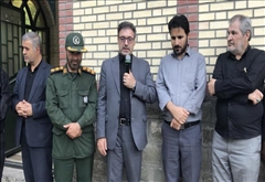 صحبت های فرماندار محترم شهرستان خلخال در جمع اهالی روستای درو و شهر کلور در امامزاده سید حمزه درو