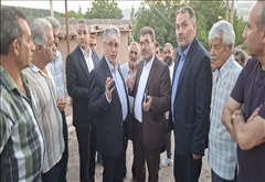 فرماندار خلخال در سفر به روستای کیوی زاویه هشجین شهرستان خلخال