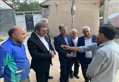 فرماندار خلخال از روند اجرای پروژه آبرسانی روستای خمس بازدید کرد