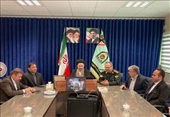 دیدار مسئولان شهرستان خلخال با فرماندهی انتظامی به مناسبت هفته فراجا