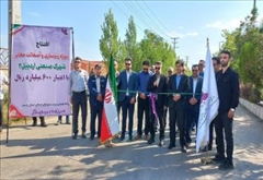 افتتاح پروژه زیر سازی و آسفالت معابر شهرک صنعتی ۲