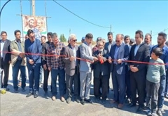 افتتاح آسفالت معابر روستای آرخازلو